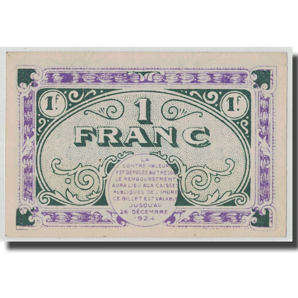 France, Chateauroux, 1 Franc, 1919, UNC(63), Pirot:46-21