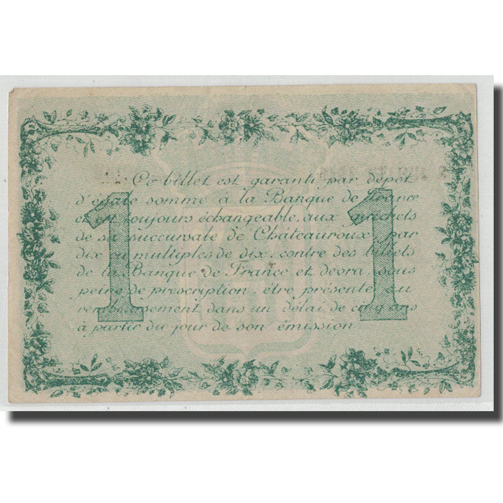 France, Chateauroux, 1 Franc, 1915, UNC(63), Pirot:46-11