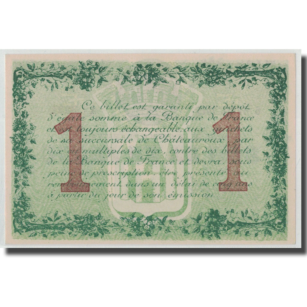 France, Chateauroux, 1 Franc, 1915, UNC(65-70), Pirot:46-2