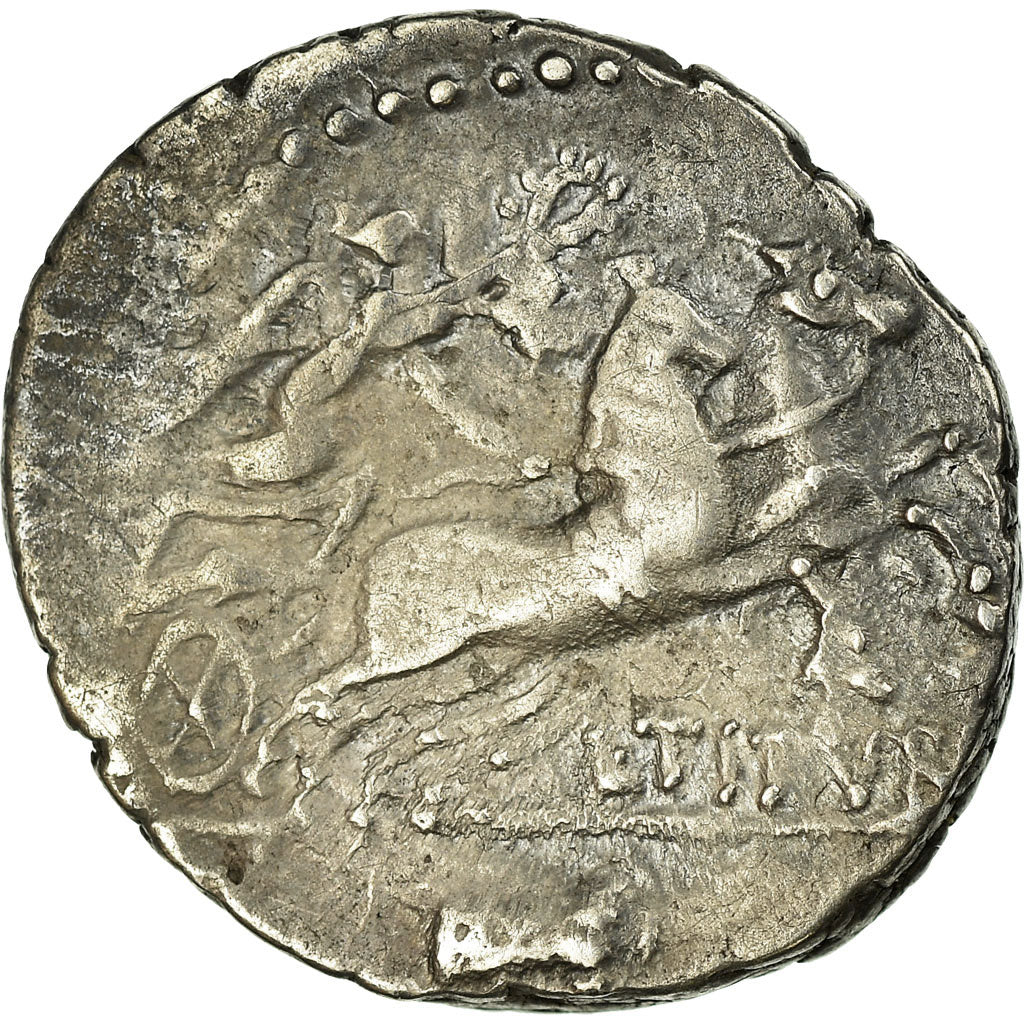 Coin, Tituria, Denarius, Roma, AU(50-53), Silver