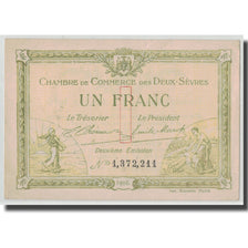 France, Deux-Sèvres, 1 Franc, 1916, AU(55-58), Pirot:93-8