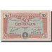 Francia, Deux-Sèvres, 50 Centimes, 1920, EBC+, Pirot:93-10