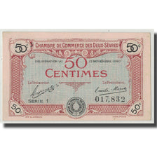 France, Deux-Sèvres, 50 Centimes, 1920, UNC(63), Pirot:93-10