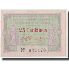 France, Dijon, 25 Centimes, 1920, UNC(63), Pirot:53-23