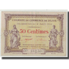 France, Dijon, 50 Centimes, 1915, AU(50-53), Pirot:53-1