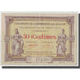 France, Dijon, 50 Centimes, 1915, AU(50-53), Pirot:53-1