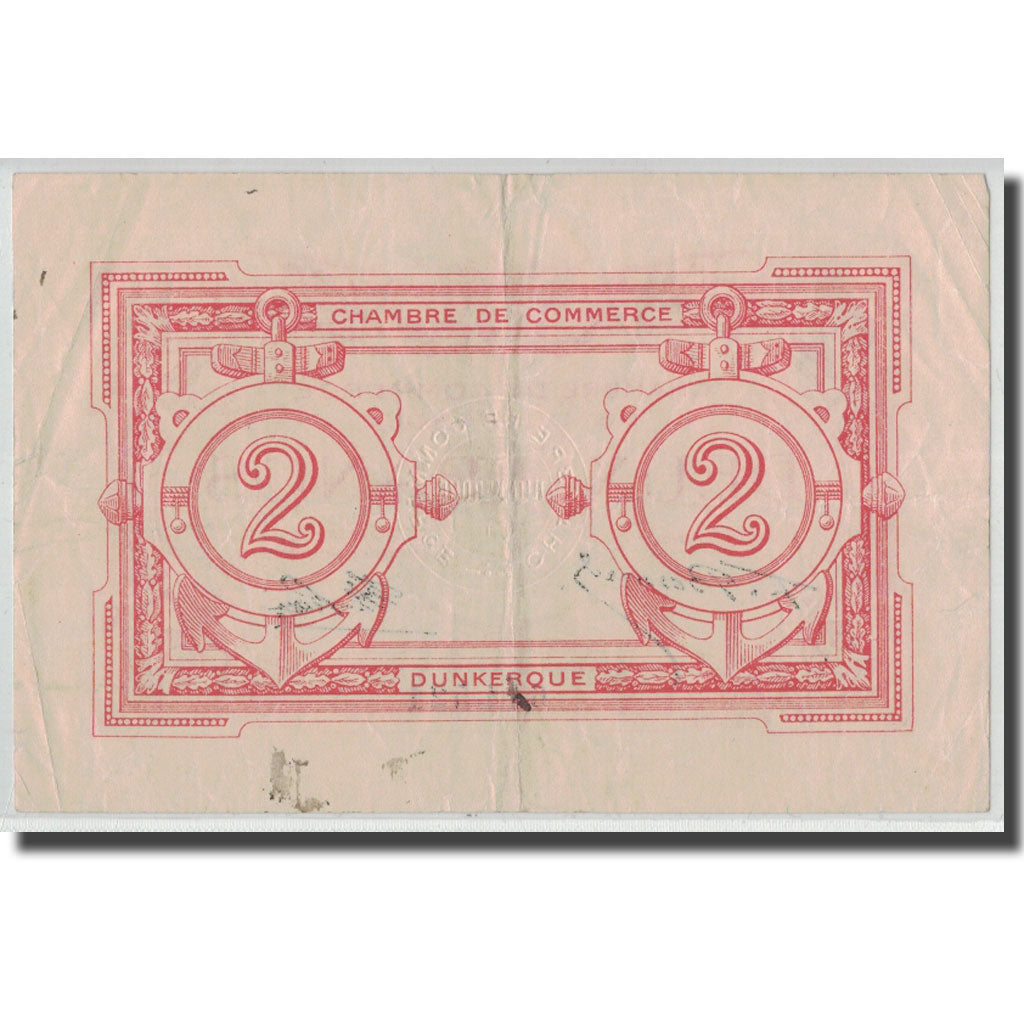 France, Dunkerque, 2 Francs, TTB, Pirot:54-9