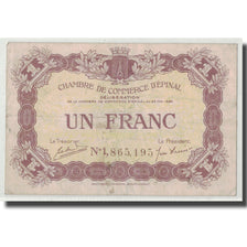 France, Epinal, 1 Franc, 1920, VF(30-35), Pirot:56-10