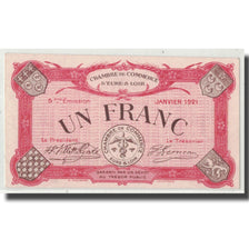France, Eure et loir, 1 Franc, 1921, UNC(63), Pirot:45-13