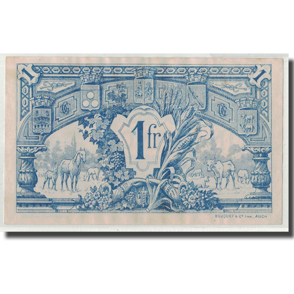 France, Gers, 1 Franc, 1914, UNC(60-62), Pirot:15-7