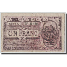 France, Gers, 1 Franc, 1918, TB, Pirot:15-14