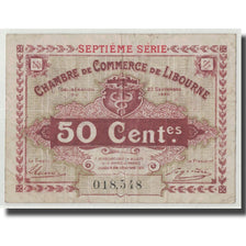 France, Libourne, 50 Centimes, 1920, VF(20-25), Pirot:72-32
