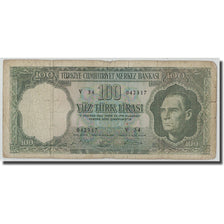 Banknote, Turkey, 100 Lira, L.1930, 1964.10.01, KM:177a, VG(8-10)