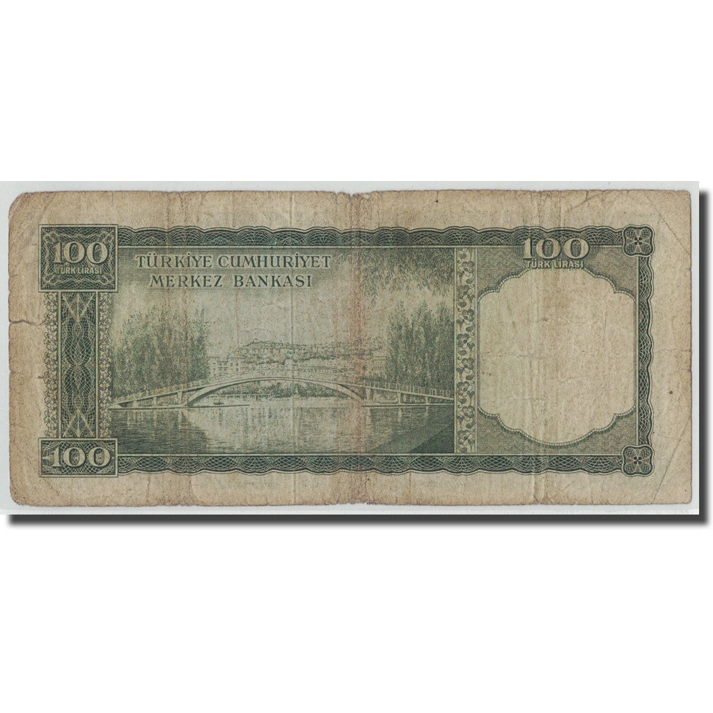 Banknote, Turkey, 100 Lira, L.1930, 1964.10.01, KM:177a, VG(8-10)