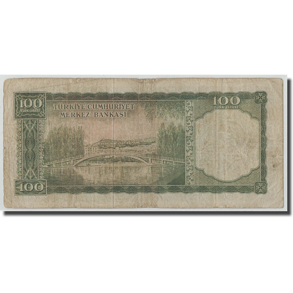 Banknote, Turkey, 100 Lira, L.1930, 1964.10.01, KM:177a, F(12-15)
