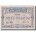 France, Limoges, 2 Francs, 1914, UNC(63), Pirot:73-16