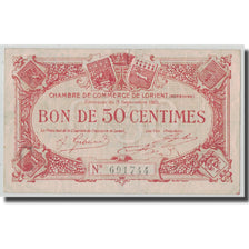 France, Lorient, 50 Centimes, 1915, VF(30-35), Pirot:75-17