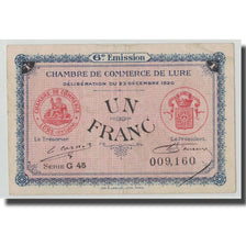 France, Lure, 1 Franc, 1920, VF(30-35), Pirot:76-36