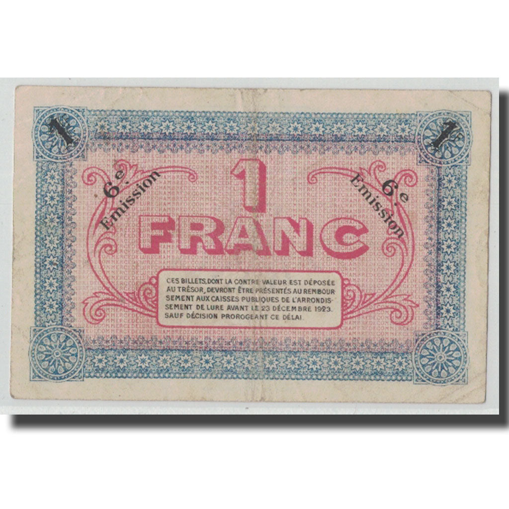 France, Lure, 1 Franc, 1920, VF(30-35), Pirot:76-36