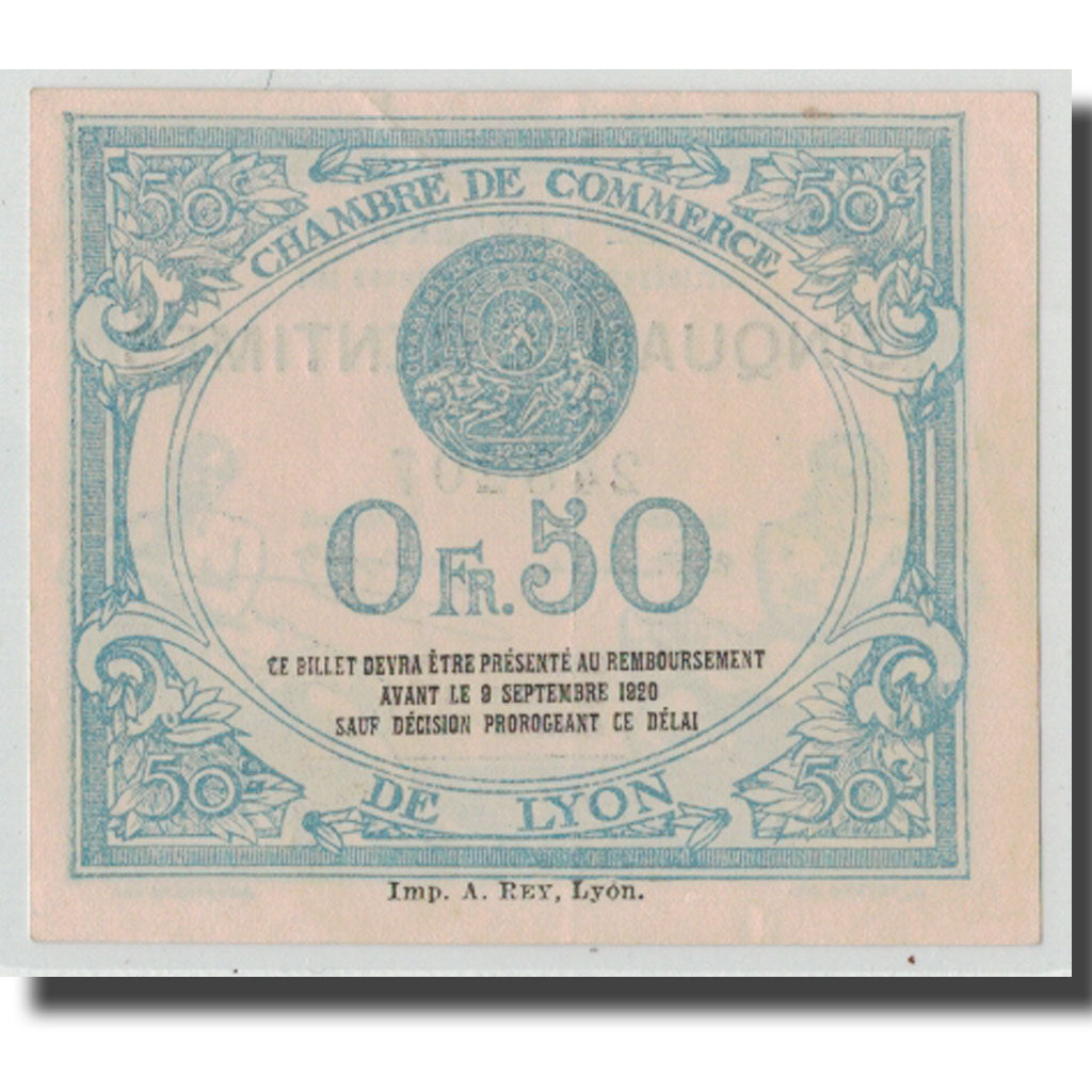France, Lyon, 50 Centimes, 1915, UNC(63), Pirot:77-5