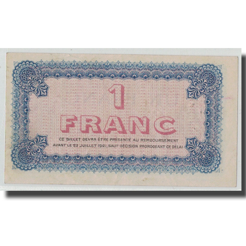 France, Lyon, 1 Franc, 1916, UNC(63), Pirot:77-10