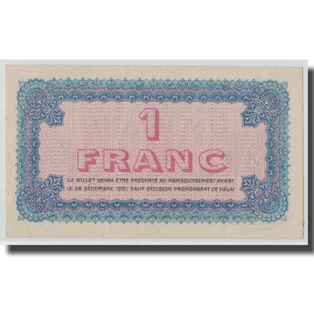 France, Lyon, 1 Franc, 1916, UNC(63), Pirot:77-13