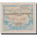 France, Lyon, 50 Centimes, 1919, AU(50-53), Pirot:77-18