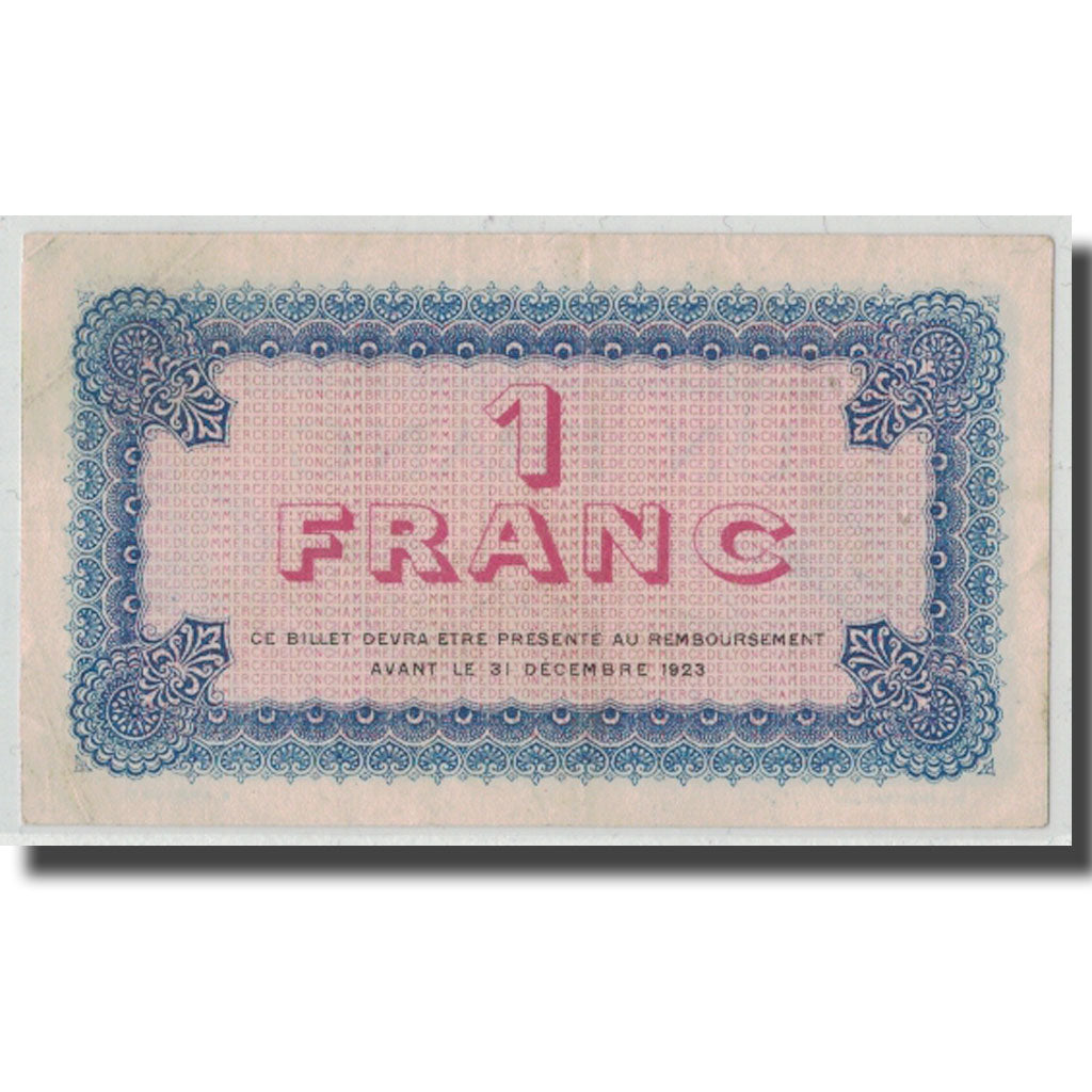 France, Lyon, 1 Franc, 1920, UNC(60-62), Pirot:77-21