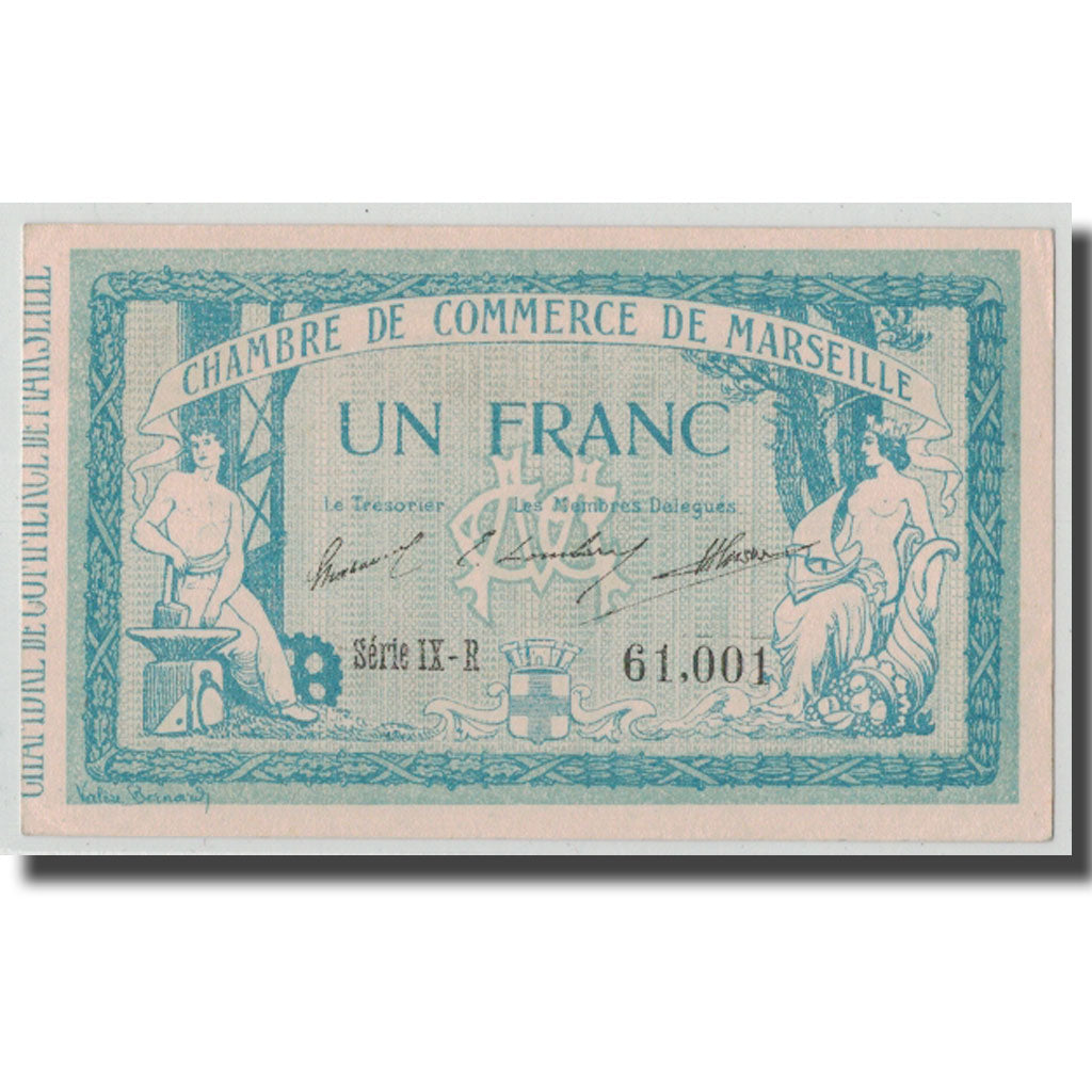 France, Marseille, 1 Franc, 1915, SPL, Pirot:79-56