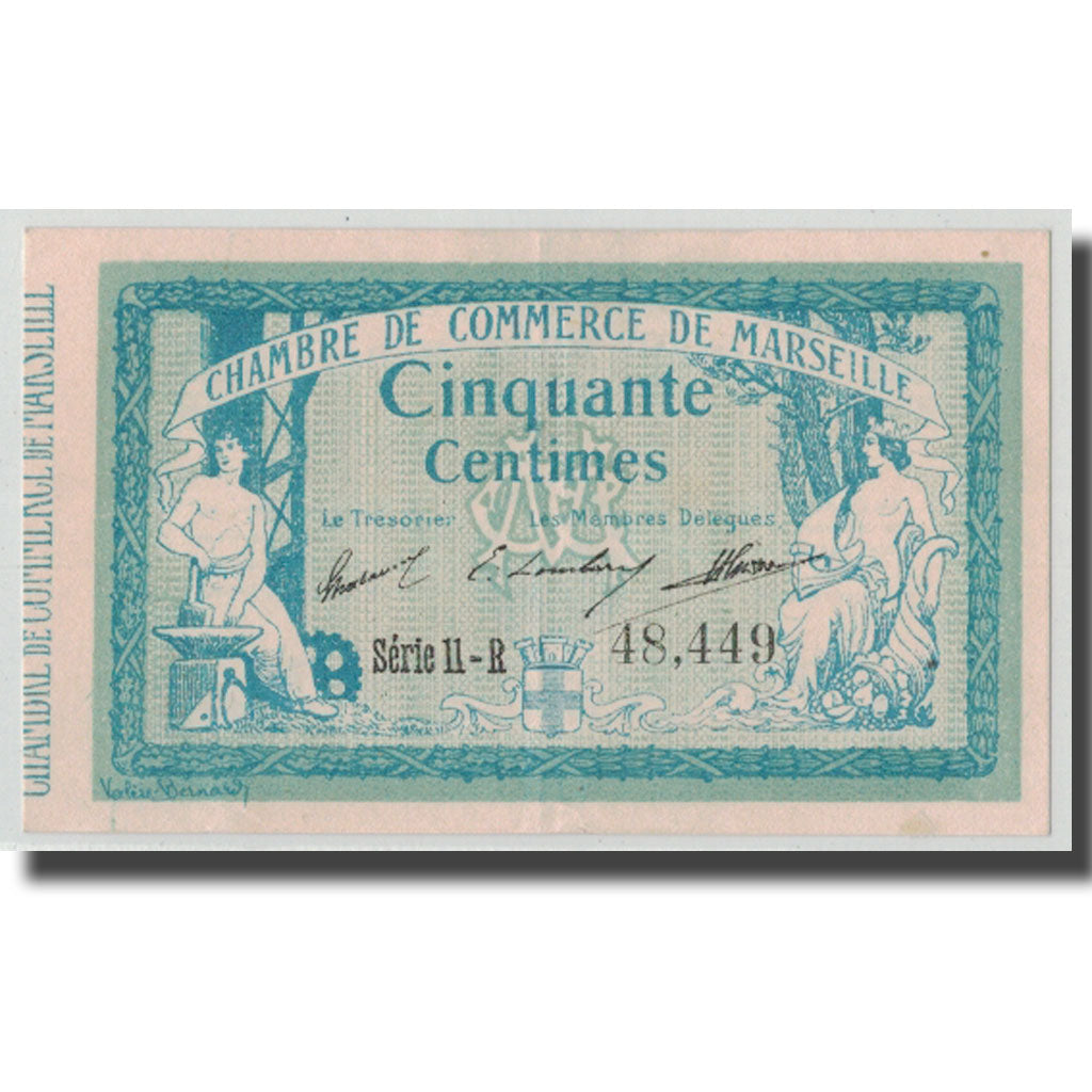 Francia, Marseille, 50 Centimes, 1914, SPL-, Pirot:79-37