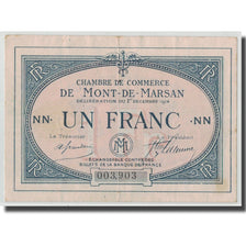 France, Mont-de-Marsan, 1 Franc, 1914, EF(40-45), Pirot:82-7