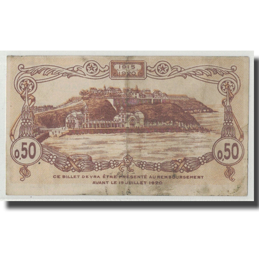 France, Granville, 50 Centimes, 1917, TTB, Pirot:60-11
