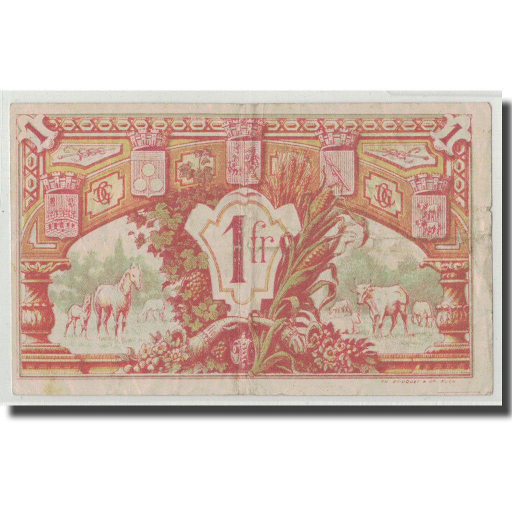 France, Gers, 1 Franc, 1921, VF(30-35), Pirot:15-33
