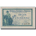 France, Narbonne, 1 Franc, 1919, TTB+, Pirot:89-18