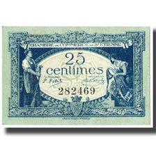 France, Saint-Etienne, 25 Centimes, 1921, SPL, Pirot:114-5