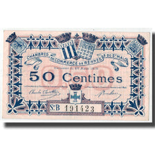 France, Rennes et Saint-Malo, 50 Centimes, 1915, SPL, Pirot:105-13