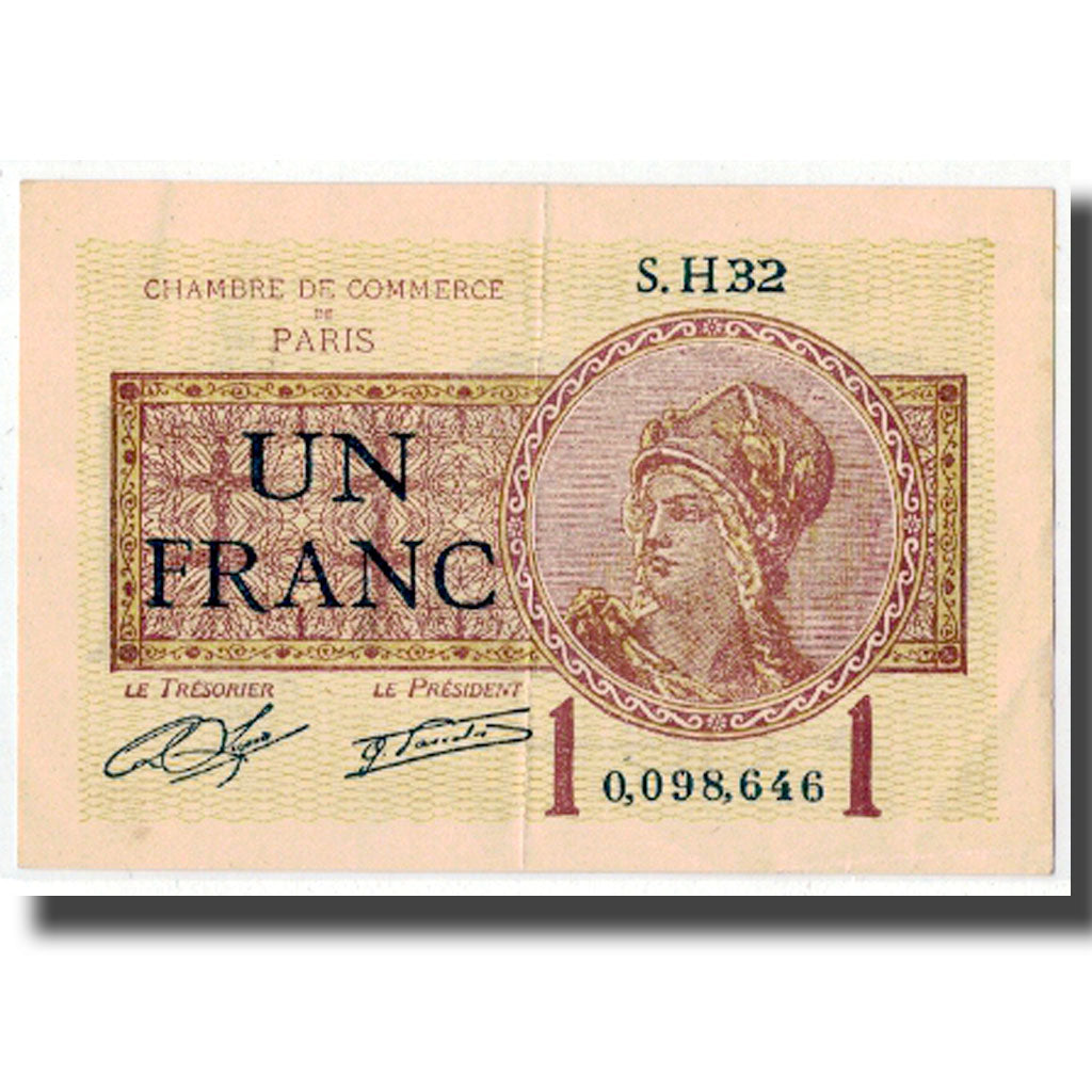 Frankreich, Paris, 1 Franc, 1920, SS+, Pirot:97-23