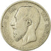 Moneda, Bélgica, Leopold II, Franc, 1886, BC, Plata, KM:28.2