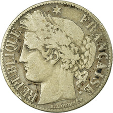 Münze, Frankreich, Cérès, Franc, 1872, Paris, S, Silber, KM:822.1