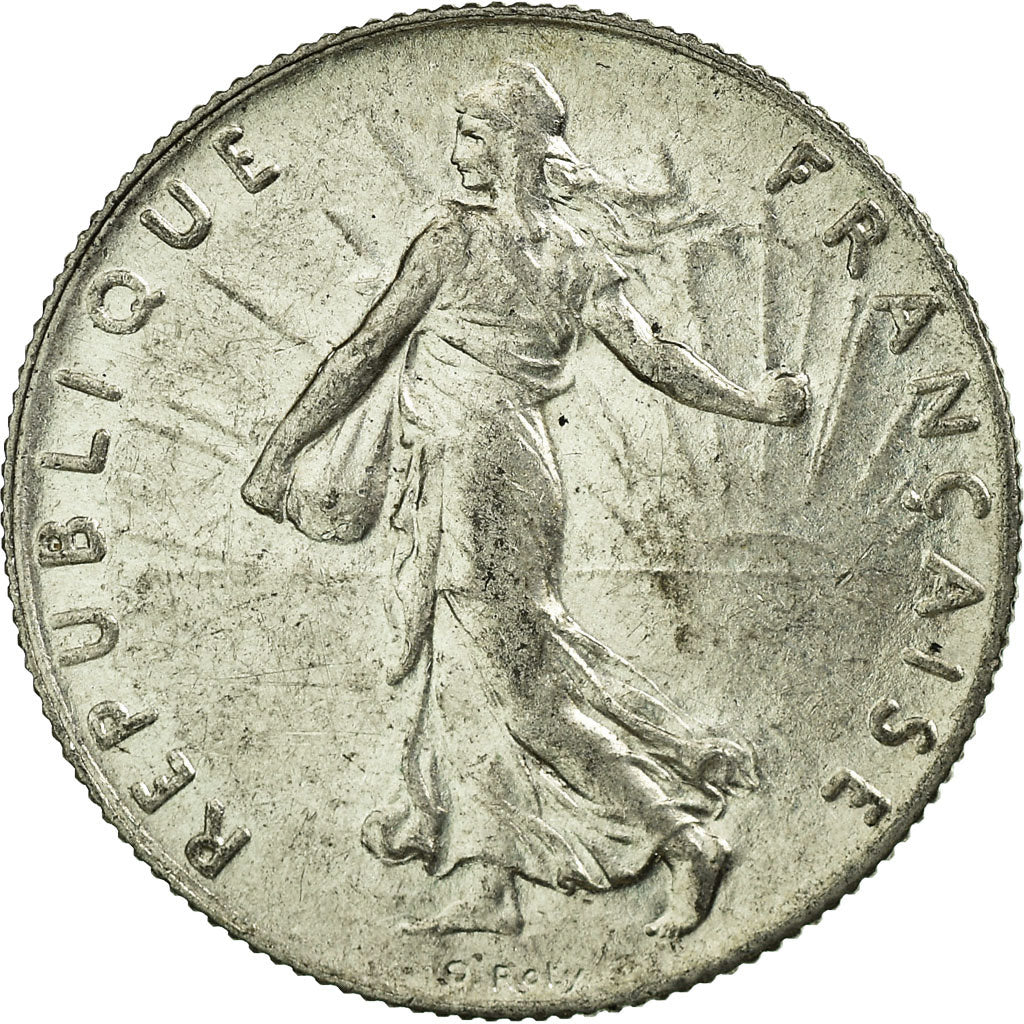 Coin, France, Semeuse, 50 Centimes, 1920, Paris, AU(55-58), Silver, KM:854
