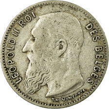 Coin, Belgium, 50 Centimes, 1907, F(12-15), Silver, KM:60.1