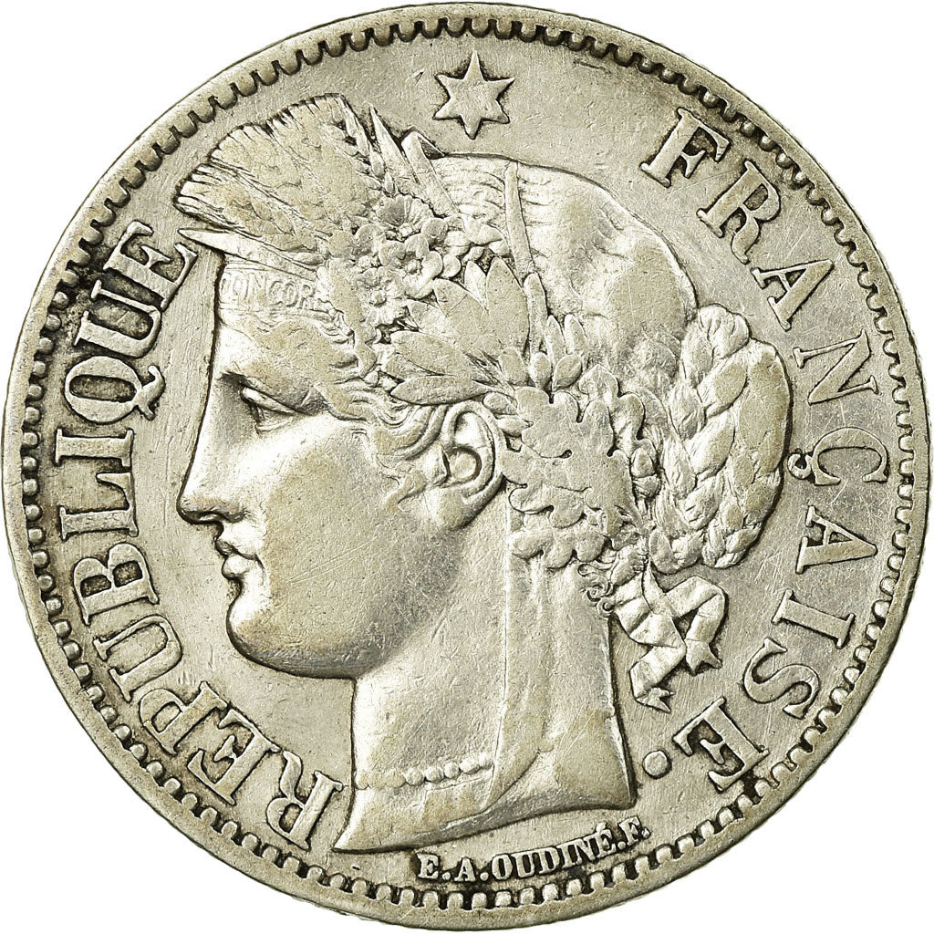 Coin, France, Cérès, 2 Francs, 1870, Paris, EF(40-45), Silver, KM:817.1