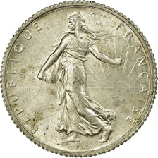 Coin, France, Semeuse, Franc, 1916, Paris, MS(60-62), Silver, KM:844.1