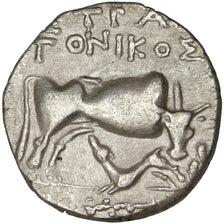 Illyria, Dyrrhachium, Drachm, Dyrrhachium, AU(50-53), Silver, 2.73