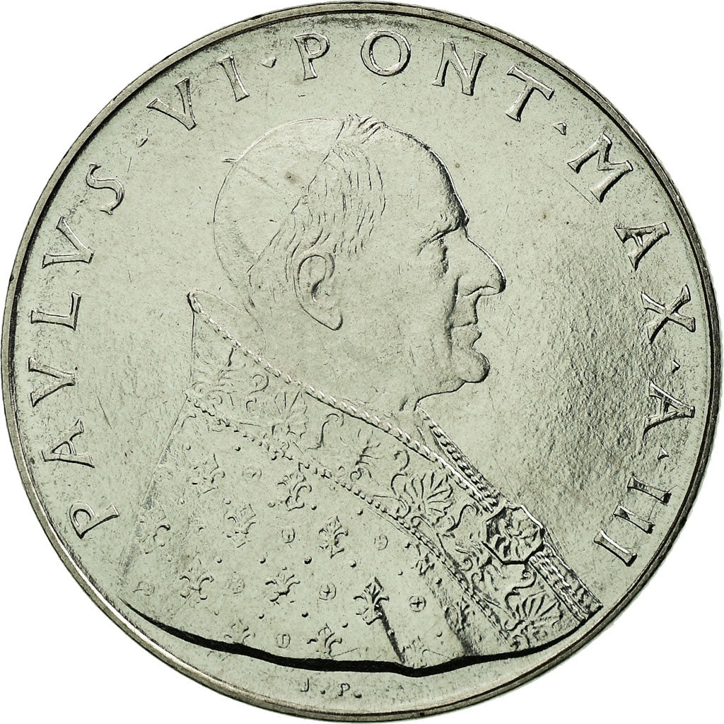 Banknote, VATICAN CITY, Paul VI, 50 Lire, 1965, MS(64), Stainless Steel, KM:81.2