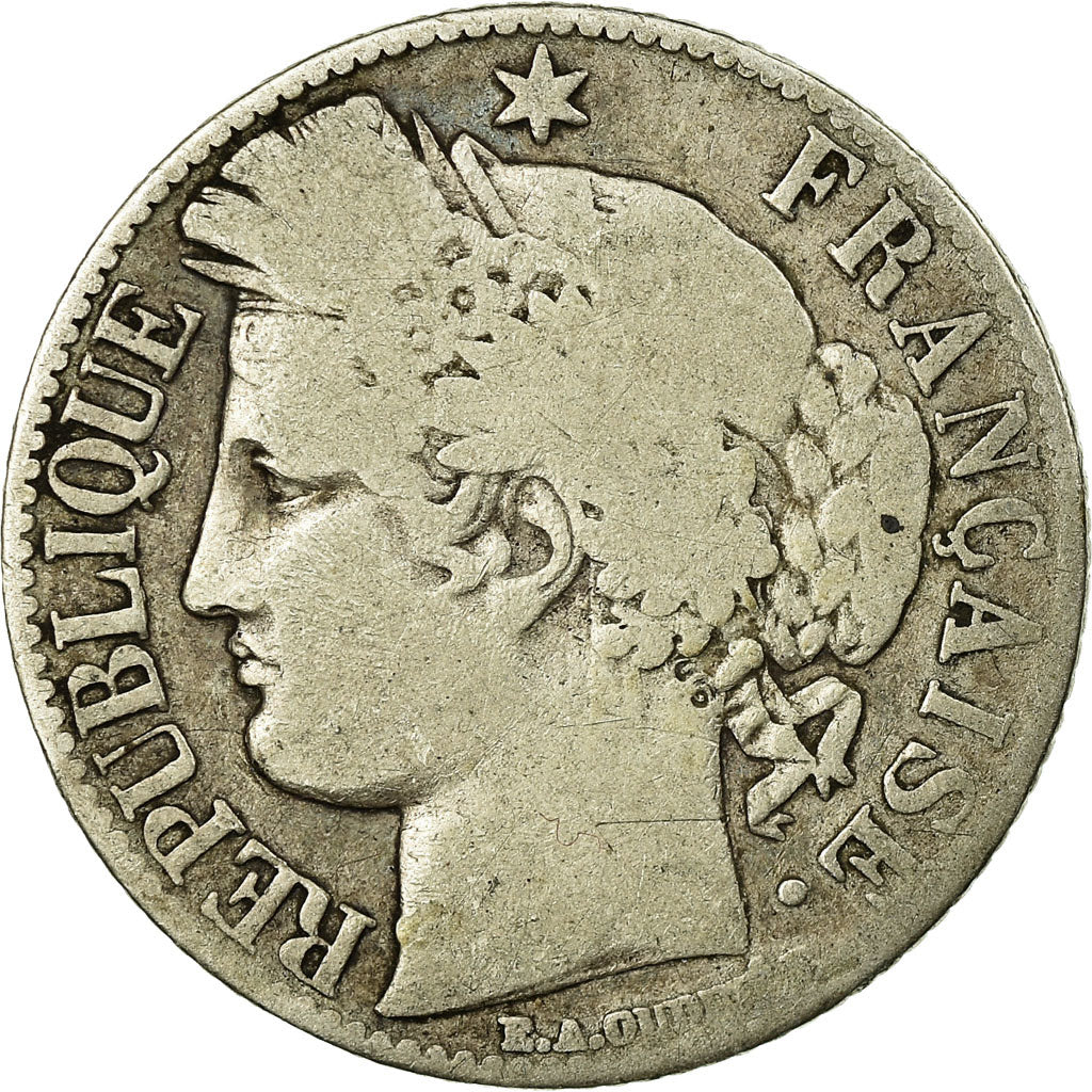 Monnaie, France, Cérès, Franc, 1888, Paris, TB, Argent, Gadoury:465a, KM:822.1