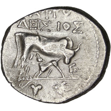Illyria, Dyrrhachium, Drachm, Dyrrhachium, AU(50-53), Silver, 3.34