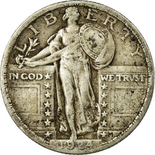 Coin, United States, Standing Liberty Quarter, Quarter, 1924, U.S. Mint