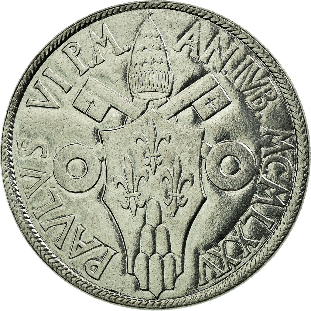 Munten, Vaticaanstad, Paul VI, 50 Lire, 1975, Roma, UNC, Stainless Steel, KM:129