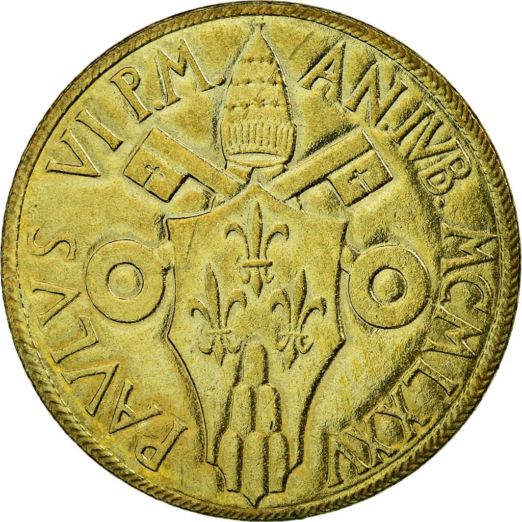 Coin, VATICAN CITY, Paul VI, 20 Lire, 1975, Roma, MS(64), Aluminum-Bronze